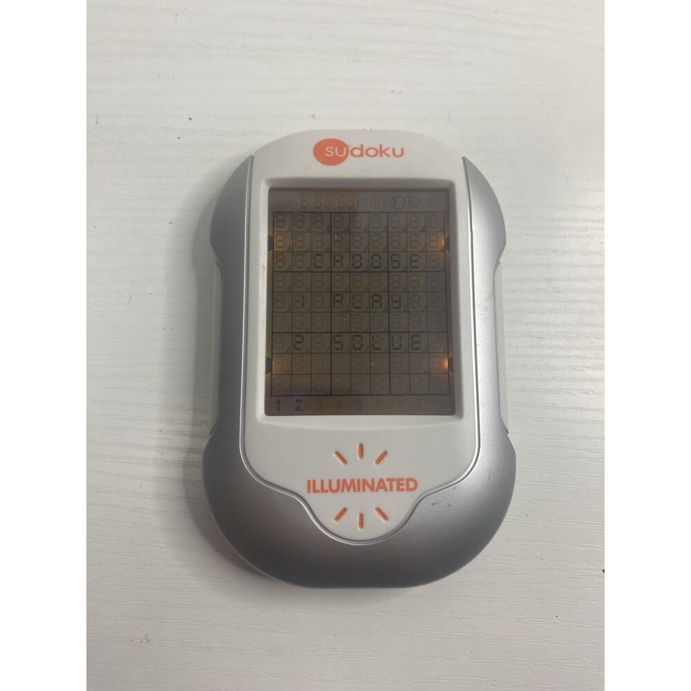 Sudoku Handheld Electronic Game 2005 Illuminated Tested Works Techno Source